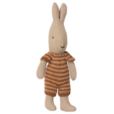 Lapin maileg Rabbit combinaison pyjama tricot rose / tomette - Micro