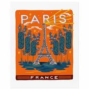 Affiche illustre / Poster 28 x 35 cm - Bon voyage Paris