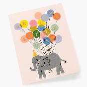 Birth Greeting Card - Welcome Elephant