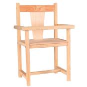 Chaise haute de poupe en bois naturel