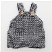 Combinaison crochet Poupe Gordi minikane - gris chin
