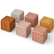 6 petits Cubes / Ds Gloria - Rose multi mix