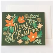 Carte de voeux Nol - Wintergreen Christmas