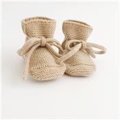 Chaussons Booties tricot - avoine