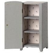 Mini armoire vintage bois - mint / grey