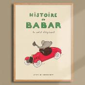 Affiche Poster BABAR - L'histoire de Babar