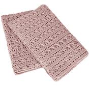 Couverture numero 74 Crochet Bio Tara - rose fané / dusty pink S007