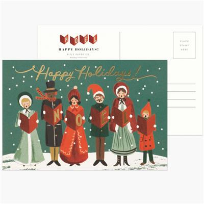 10 cartes Noël - Carolers Christmas