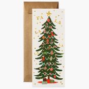 Large carte Noël - Fa la la Tree
