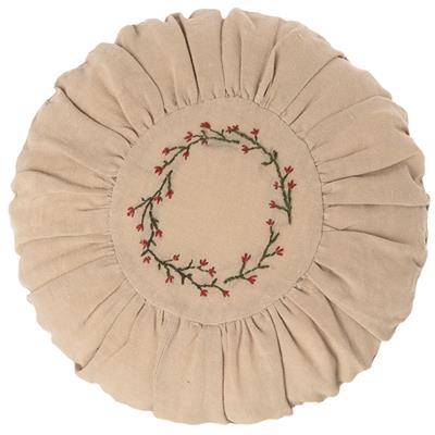Coussin maileg rond brodé - flower circle