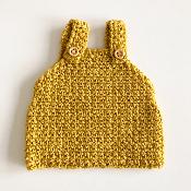 Combinaison crochet Poupée Gordi minikane - jaune tournesol