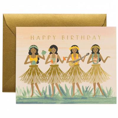 Carte anniversaire - Hula Birthday
