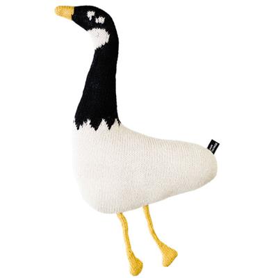 Peluche tricot Goose/oie - gris