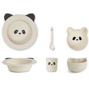 Coffret vaisselle bambou bébé - Panda