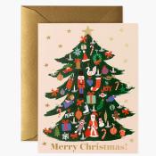 Carte de voeux Noël - Trimmed Tree