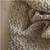 Couverture de laine - beige camel chiné