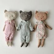 Petit Chaton maileg kitten Best friends - Dark nature / pyjama rose