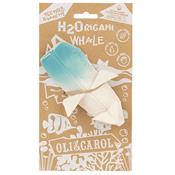 Jouet de bain et de dentition oli and carol - baleine origami