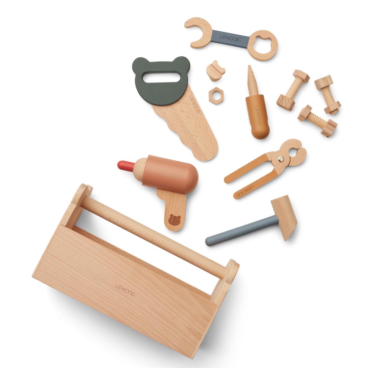 Caisse à outils enfant en bois Luigi Liewood - multi mix l little