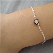 Bracelet mini étoile nacre - gris