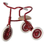 Abri et tricycle souris maileg - rouge / red