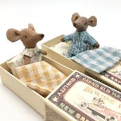 Souris maileg grande soeur box boîte - Robe mini motifs