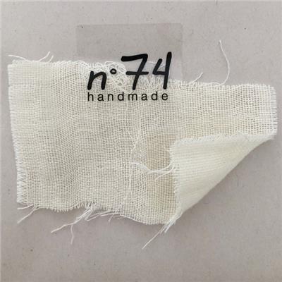 Tissu N74 Double gaze coton bio - naturel / natural S000