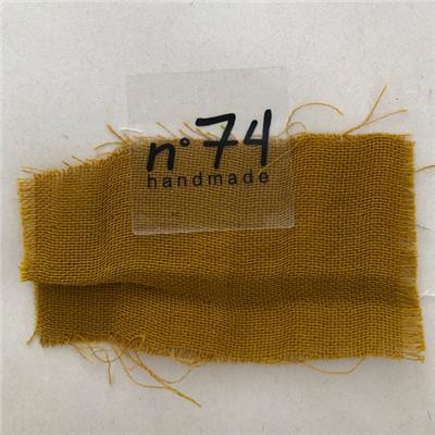 Tissu N74 Double gaze coton bio - ocre / gold S024