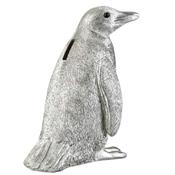 Grande tirelire pingouin - argent