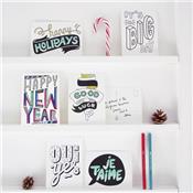 Cartes postales à colorier - Happy message
