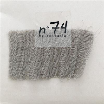 Tissu N74 Double gaze coton bio - stone grey S045
