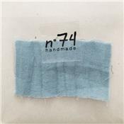 Tissu N74 Double gaze coton bio - sweet blue S046