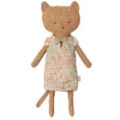 Petit Chaton maileg kitten Best friends - Ginger / chemise de nuit fleurie