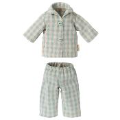 Lapin maileg Rabbit pyjama carreaux - Taille 2 (mini +)