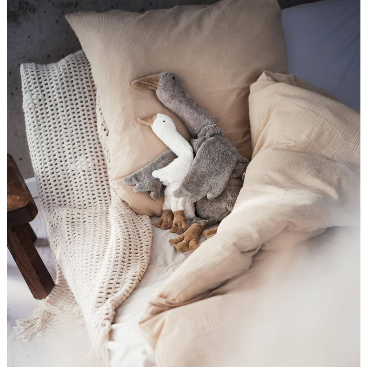 Cuddly Animal Goose SENGER Warming pillow and soft toy Goose Large - Grey  Senger l little home