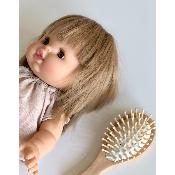 Brosse à cheveux pour poupée en bois naturel