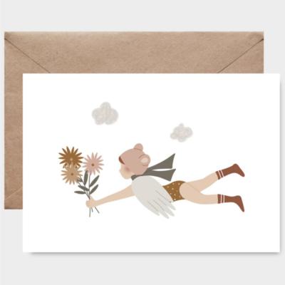 Carte postale avec enveloppe - Super oisours