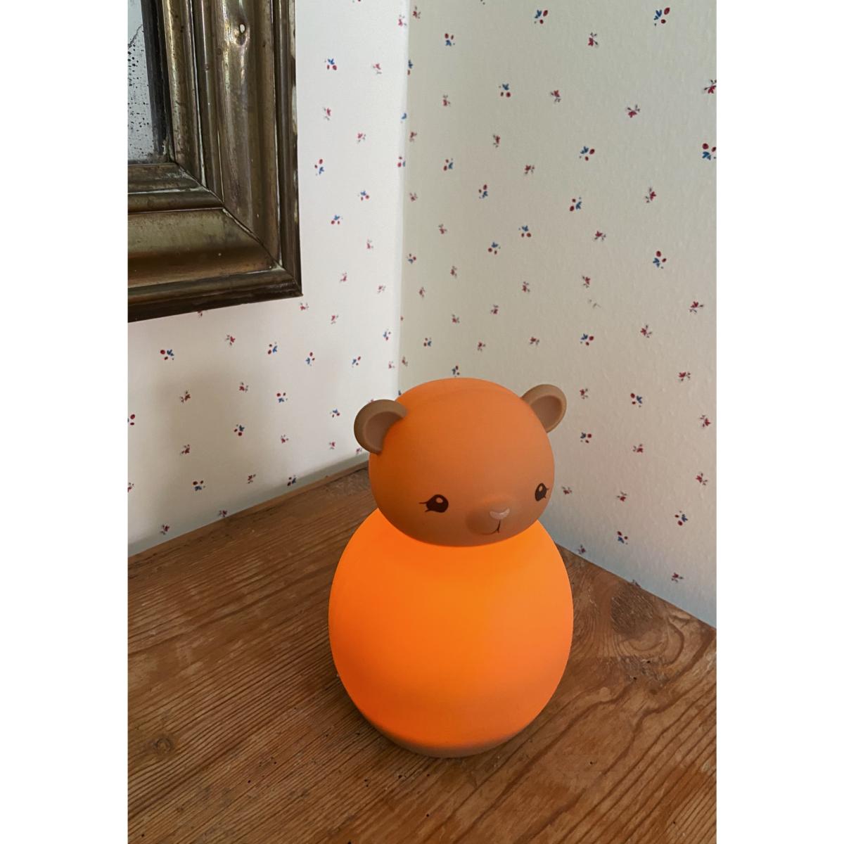 Lampe veilleuse rechargeable en silicone Konges Slojd - Ours Teddy l
