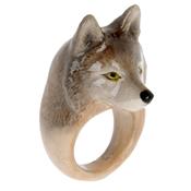 Bague porcelaine Loup Wolf