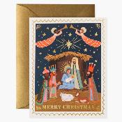 Carte de voeux Noël - Christmas Nativity