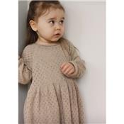 Robe en tricot Ballerina 12-18 mois - beige chiné
