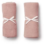 2 mini serviettes Liewood / couvertures tricot - rose