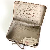 Petite valise maileg en métal pour souris et lapins - Grey Blossom