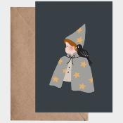 Carte postale avec enveloppe - Le petit magicien