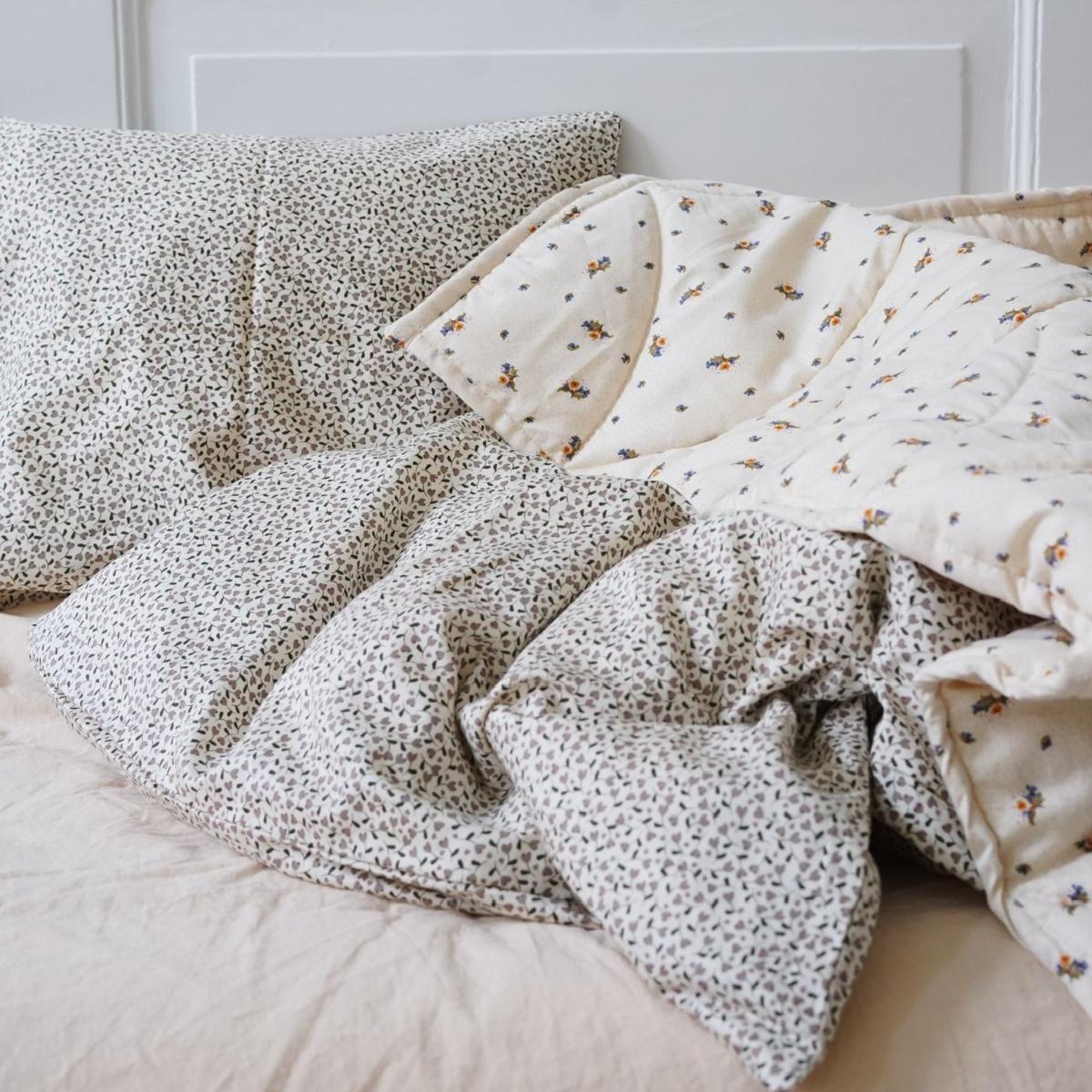 Parure de lit housse de couette + taie d'oreiller essentiels