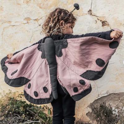 Ailes de papillon Lucy N74 et headband - rose fané / dusty pink S007