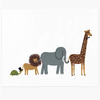 Petite Affiche illustrée - Animal Parade