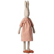 Lapin maileg Rabbit robe et accessoires roses - Taille 5 (mega)
