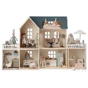 Maison de poupées en bois Maileg - tapisserie