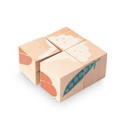 Cubes en bois légumes - carotte